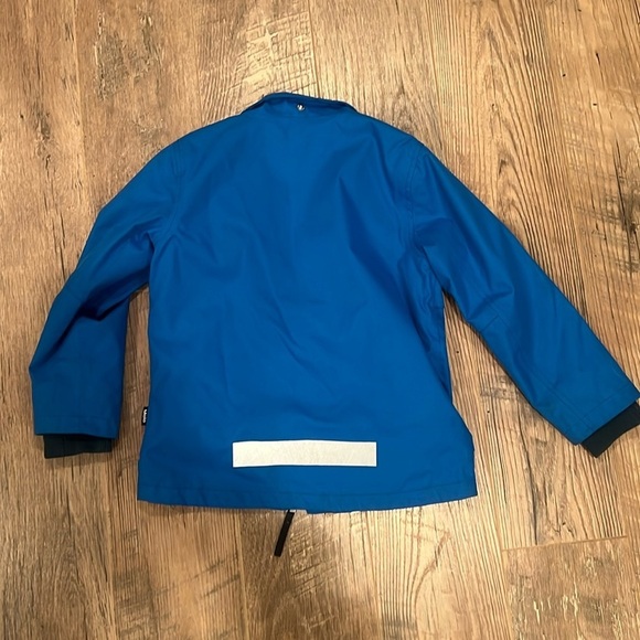 Molo Kids Blue Rain Jacket Size 6 - Picture 5 of 7